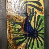 Colorful ceramic coffee table