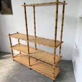 Large rattan shelf 1960