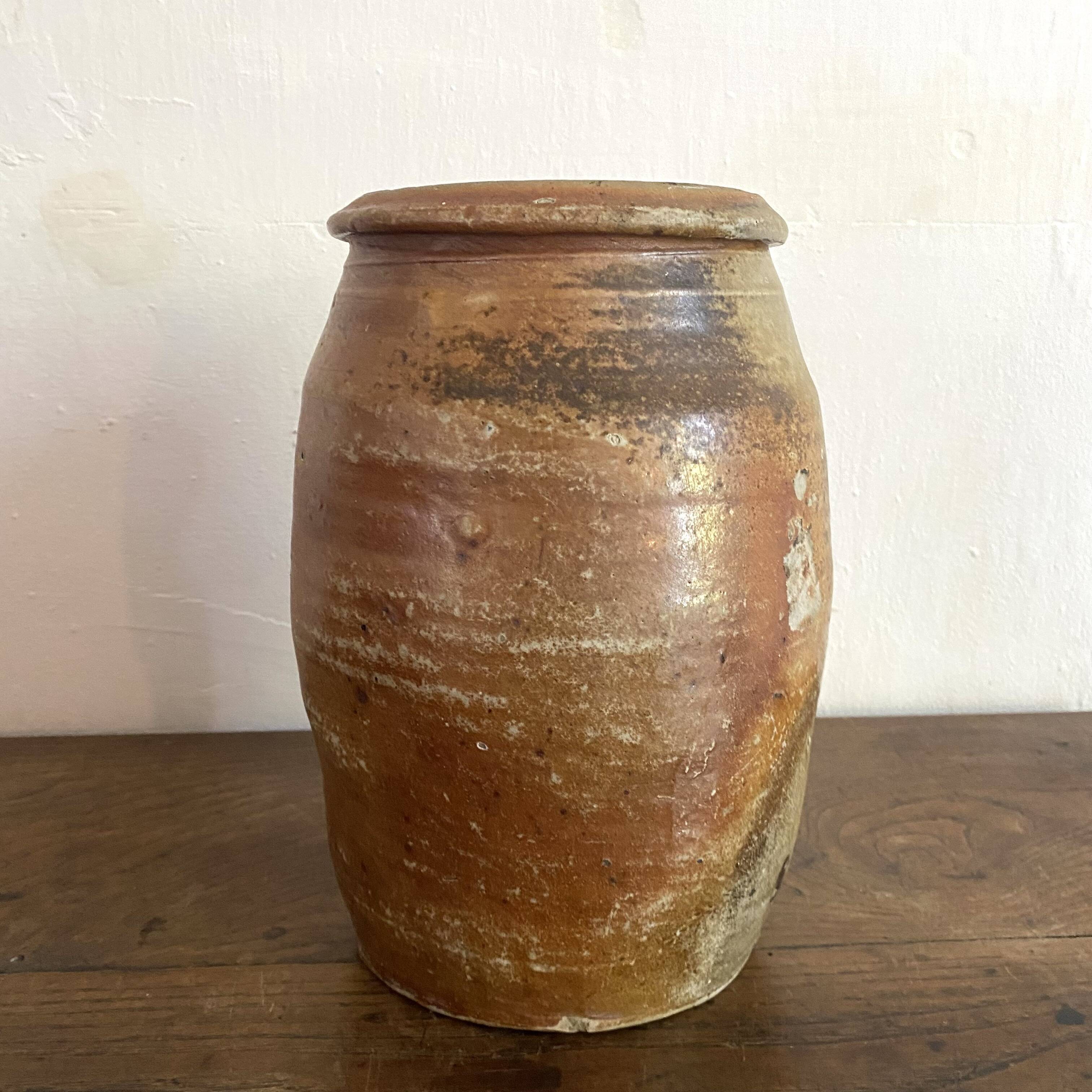 Old terracotta pot H25 cm