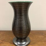 Saint Clement vase in black ceramic