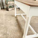 Old white farmhouse table