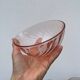 4 bols Rosaline en verre rose