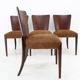 1950s  Jindrich Halabala Restored Dining Chairs H-214 for UP Závody, Set of 4