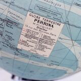 Perrina luminous glass world map, picquart globe