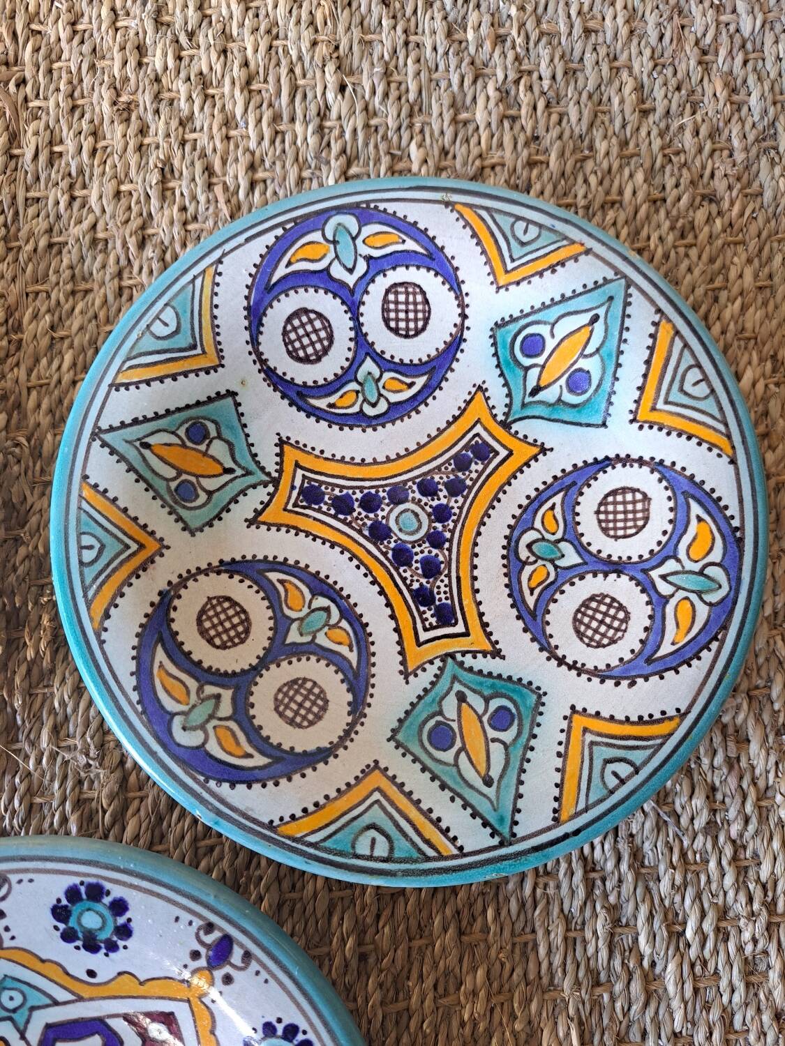 3 vintage oriental plates