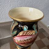 Ceramic vase Vallauris fish 60s