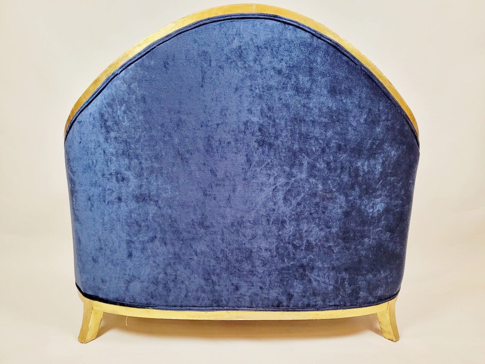 Art deco bench in gilded wood