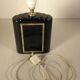 Lampe de table noir et or annees 70-80