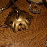 4-branch tassel and brass chandelier