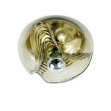 Space Age 'Wave' Glass Ceiling Light by Koch & Lowy for Peill & Putzler, Germany, 1960s