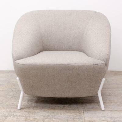 Milani Nuvola armchair + footstool