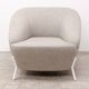 Milani Nuvola armchair + footstool