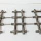 Expandable trivet in silver metal imitation bamboo