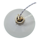 Antique pendant lampshade with opaline disc, diameter 25.5 cm, art deco