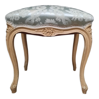White lacquered pouf Louis XV style