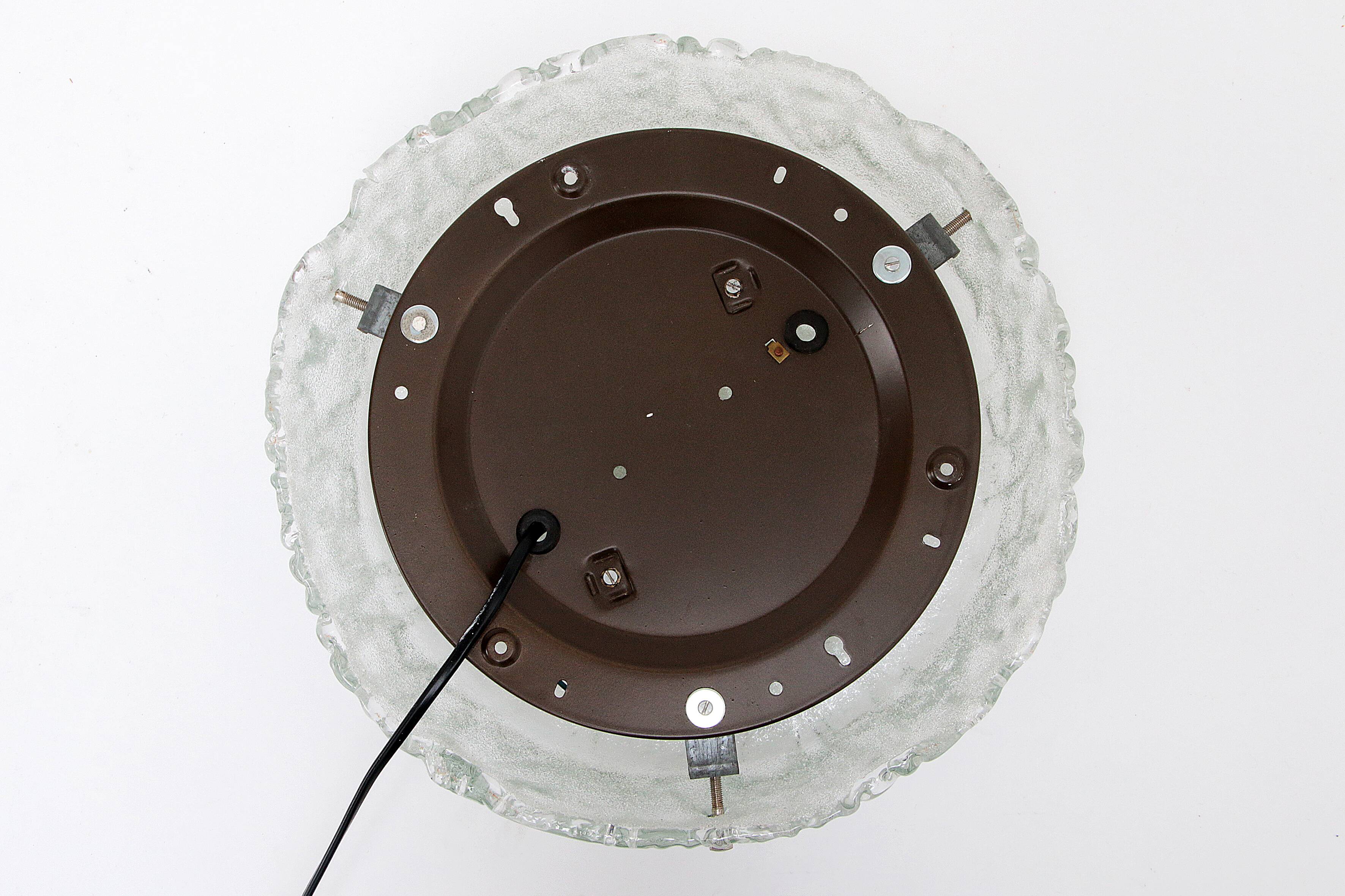 German vintage round ceiling lamp or wall lamp by Kaiser Idell, 1960s