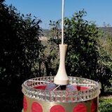 Space age plastic and glass chandelier