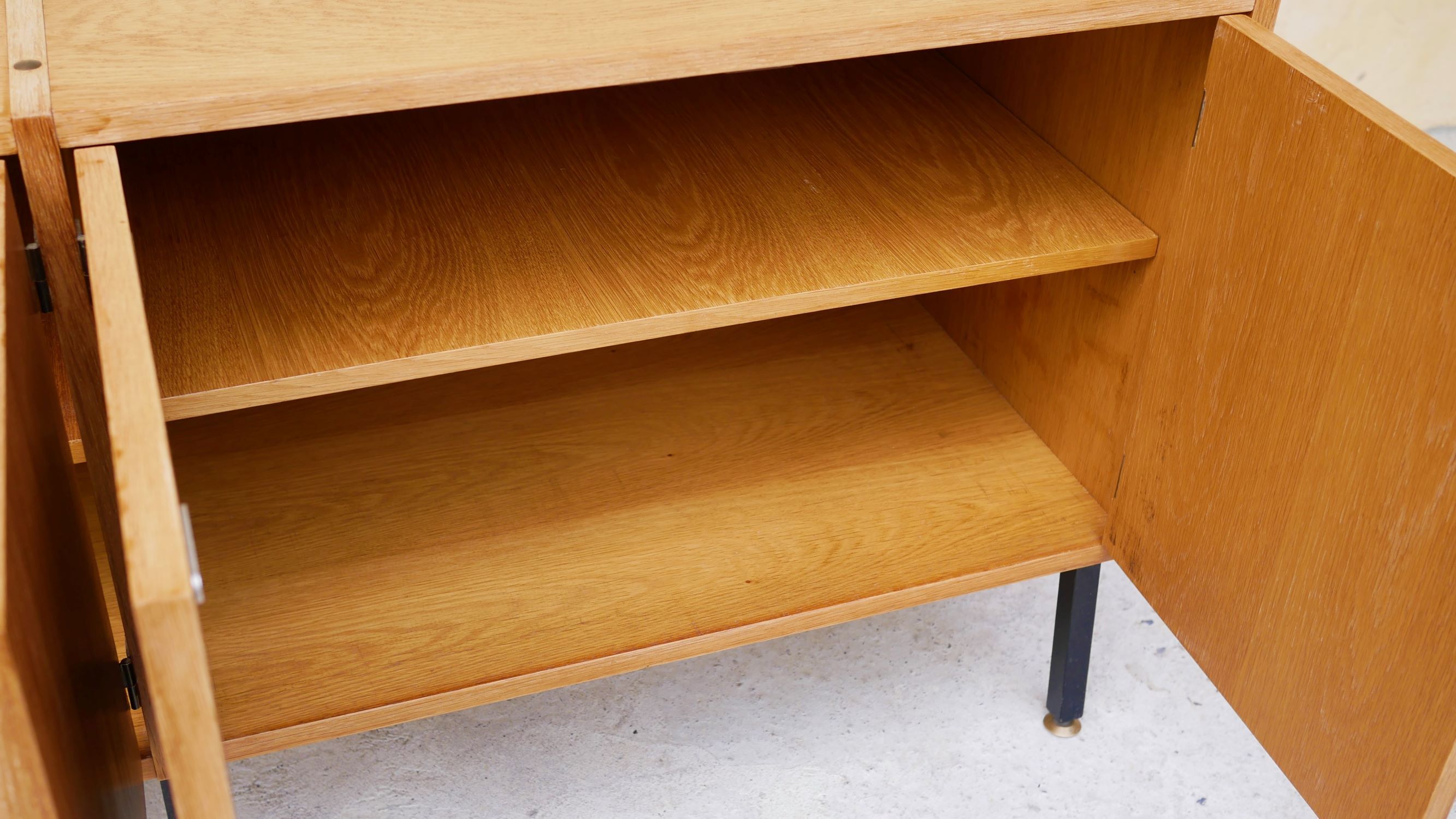 Vintage sideboard by René-Jean Caillette for Charron editions