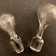 Pair of ancient decanters made of Baccarat crystal, Greek friezes