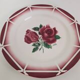 5 assiettes plates Digoin Sarreguemines