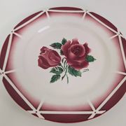 5 assiettes plates Digoin Sarreguemines