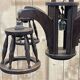 1950s oak chandelier - 5 lights