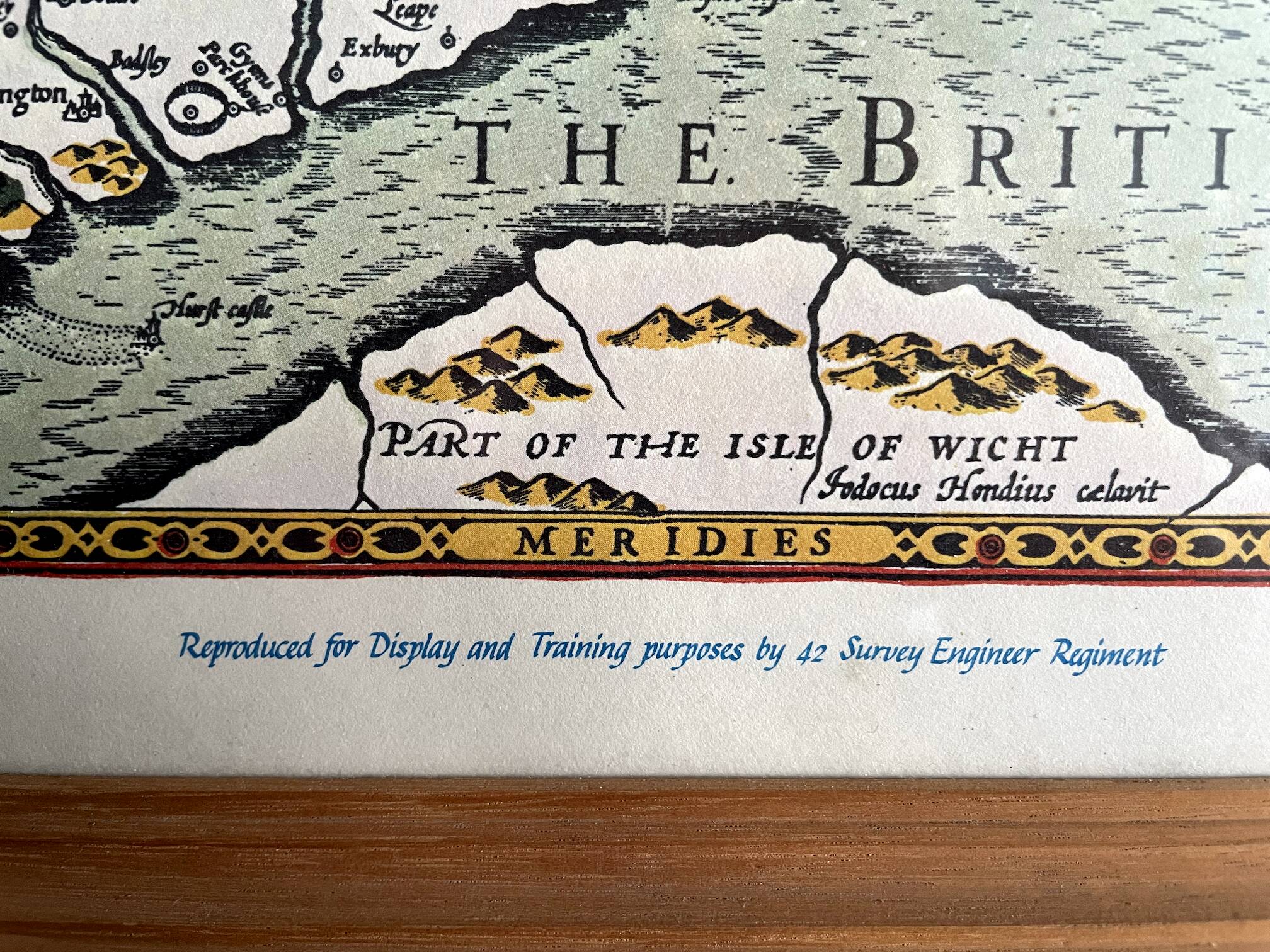 Hantshire Described and Devided, Reproduction of Map of County Hampshire by John Speed (1552-1629)