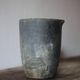 Old foundry crucible, plant pot, planter, cache pot, decoration