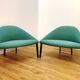 Pair of Colina M armchairs, Arper
