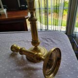 Set of 2 brass candle holders