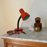 Vintage red metal lamp
