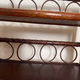 Vintage rattan shelf