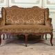 Small Louis XV style wingback bench, circa 1880