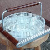Art Deco ramekin appetizer tray or server