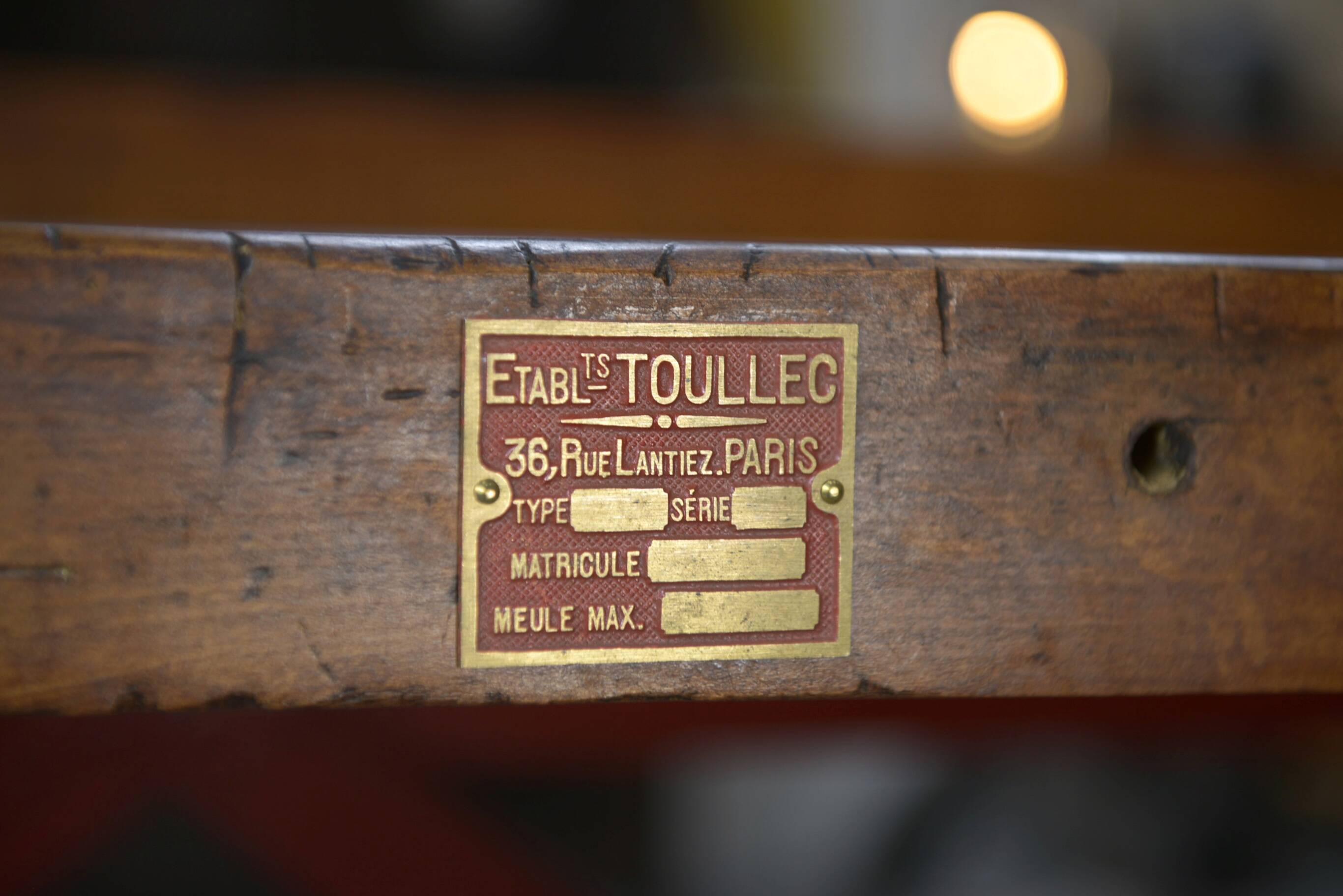 1950's industrial beech workshop workbench