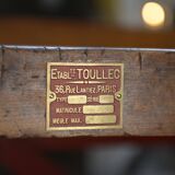 1950's industrial beech workshop workbench