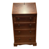 Secretary with a burr elm finish — English manufacture Rosjohn