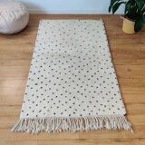 Moroccan rug black dots 95x170 cm
