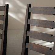 Modernist chairs in oak and woven straw, France, circa 1948