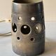 Vintage perforated stoneware lamp