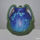 Vase en grès émaillé, à décor floral, signé e. lachenal – fin xixe