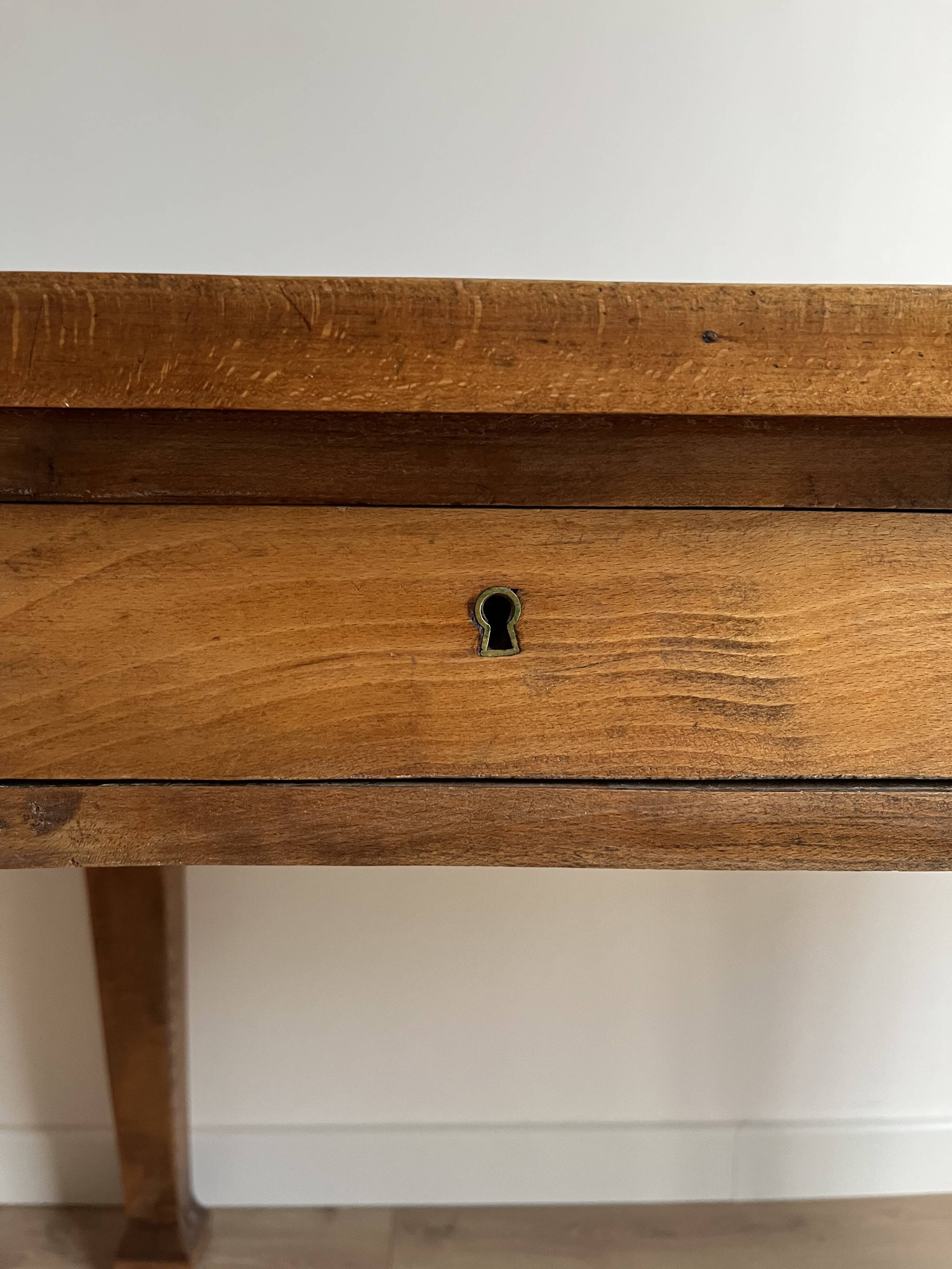 Solid wood desk