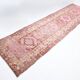 Red & Pink Super Soft Vintage Runner Rug, 91x346Cm