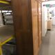 Armoire penderie vintage chêne massif 1950