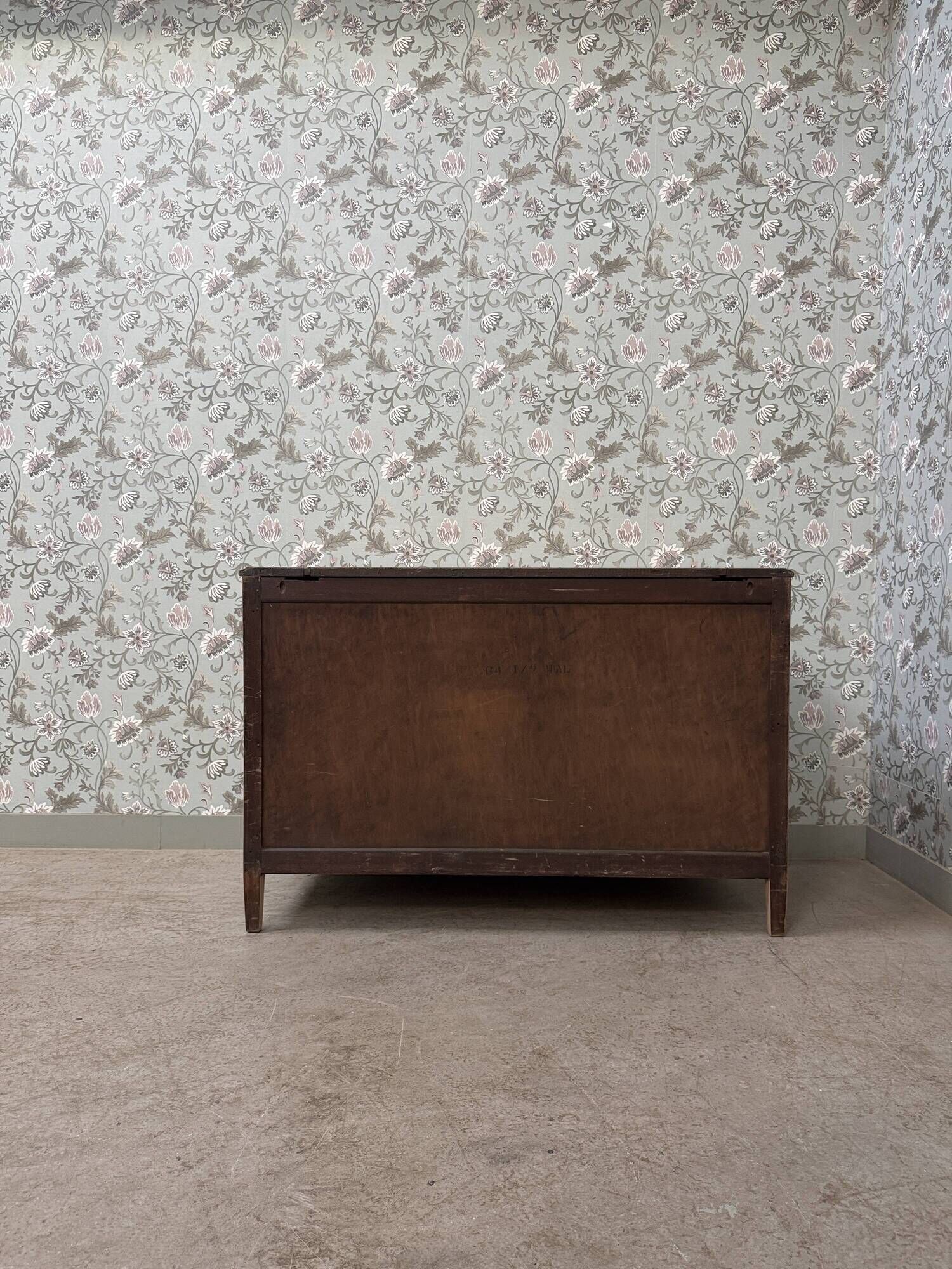 Large Art Deco chest of drawers in mahogany and ash (renovated)