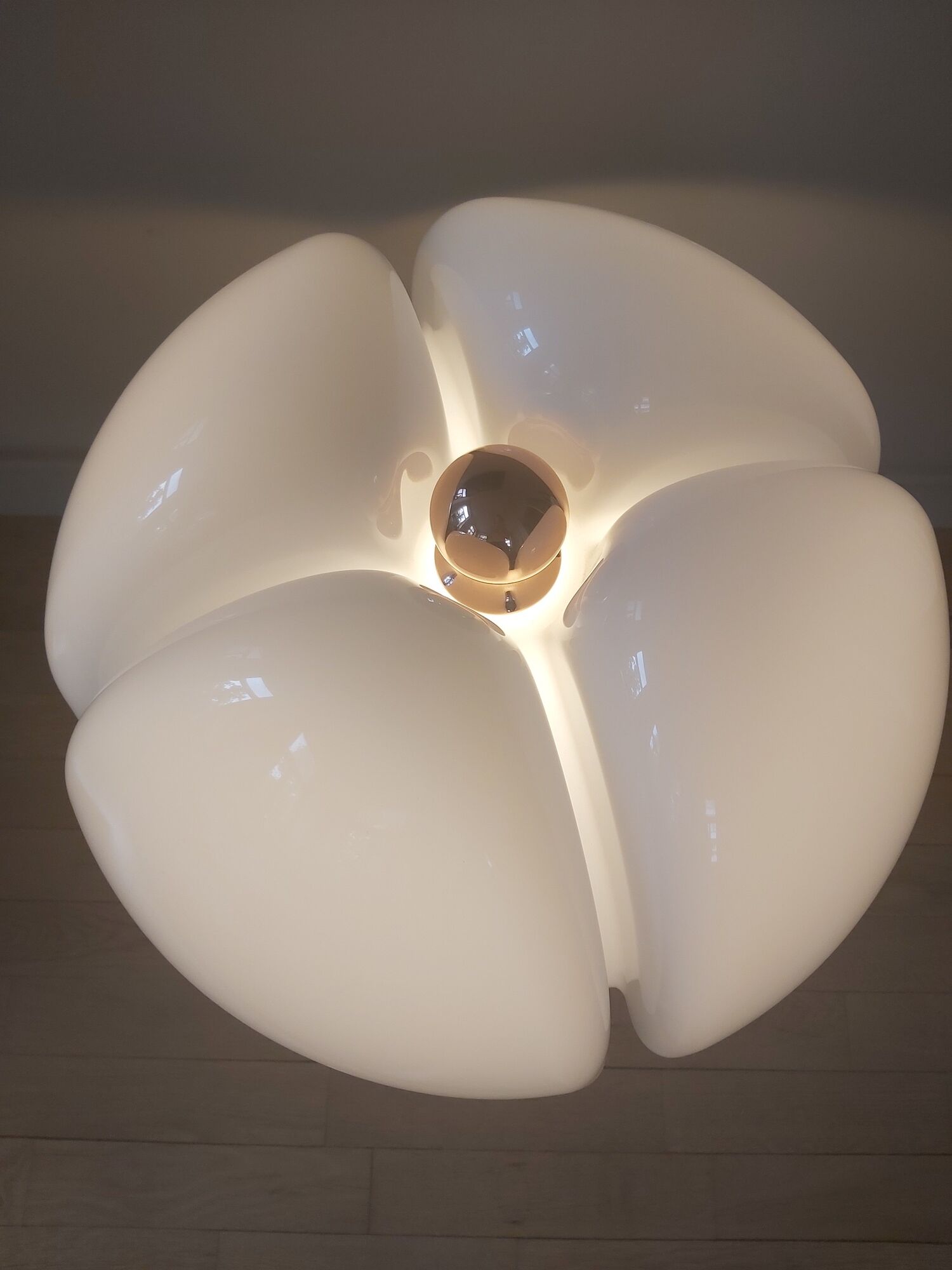 Pipistrello lamp for Martinelli Luce by Gae Alenti, large model copper version, LED