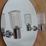 Mirror with sconces, 1980s