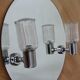 Mirror with sconces, 1980s