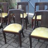 6 empire mahogany gondola chairs