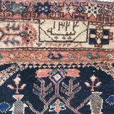 Tapis ancien persan Bakhtiar style savonnerie fait main - 137x265 cm